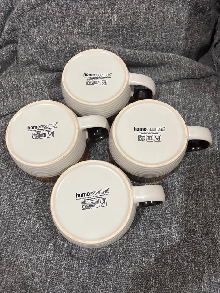 Home Essentials Stoneware French Onion Soup Bowls x 4 - photo 2