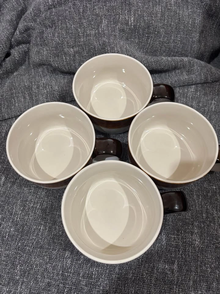 Home Essentials Stoneware French Onion Soup Bowls x 4 - photo 4