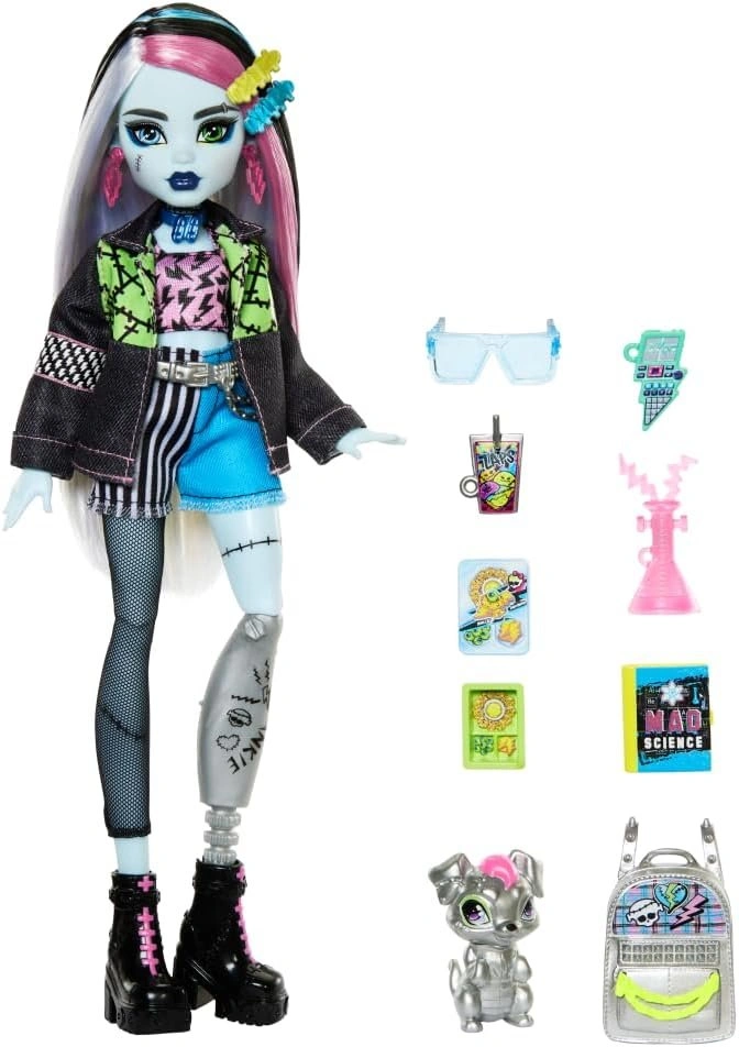 Monster High Frankie Stein Doll with Pet Watzie & Accessories - photo 5