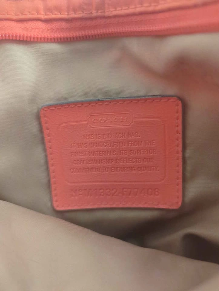 Coach Signature Nylon Crossbody – Orange (Getaway File Bag) - photo 2