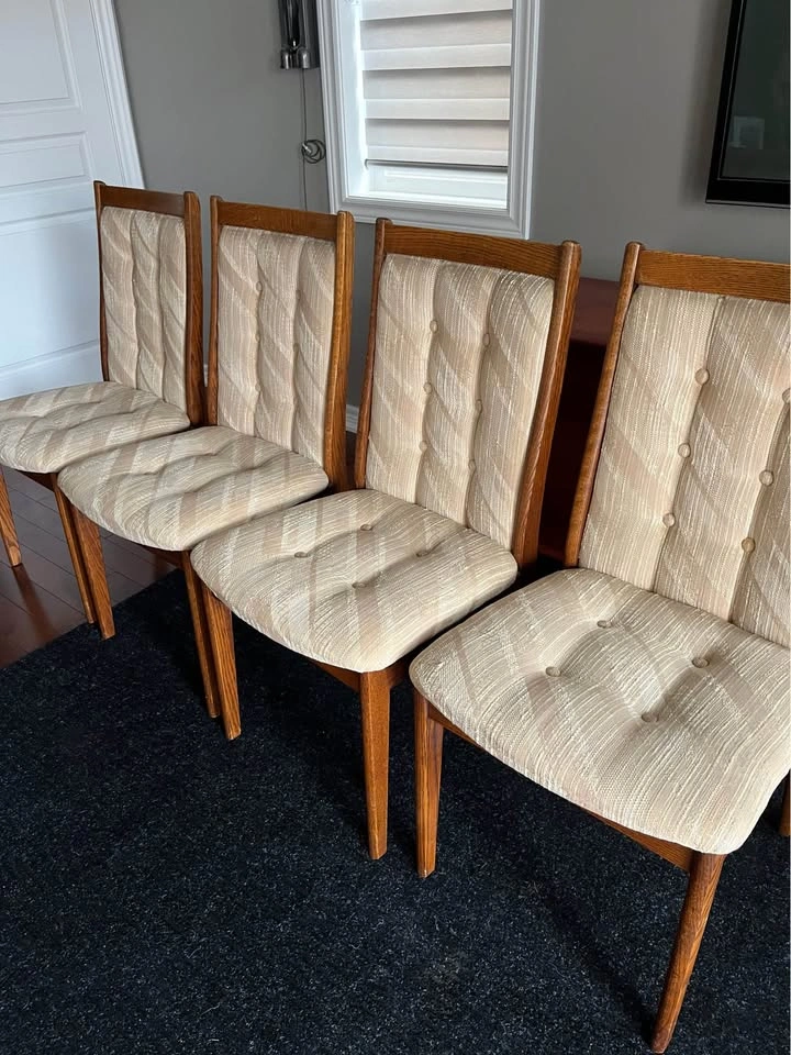Set of 4 Mid-Century Modern Dining Chairs - Nordic Furniture - photo 2