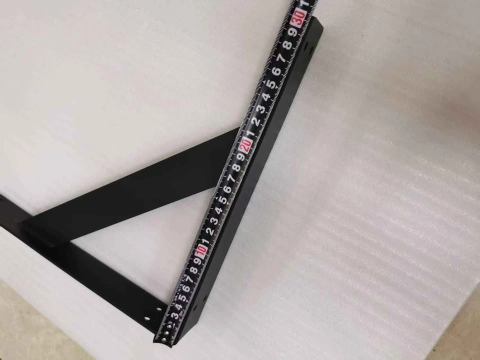 Heavy-Duty Matte Black Steel Shelf Brackets - Pair (12" x 12") - photo 5
