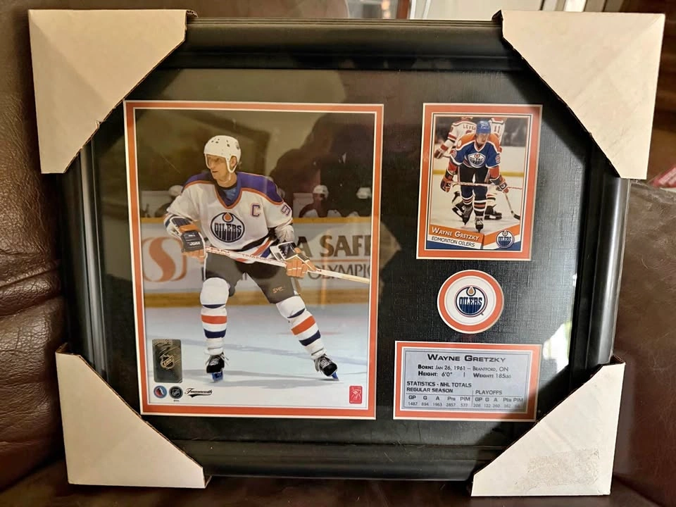 Wayne Gretzky Edmonton Oilers Framed Memorabilia