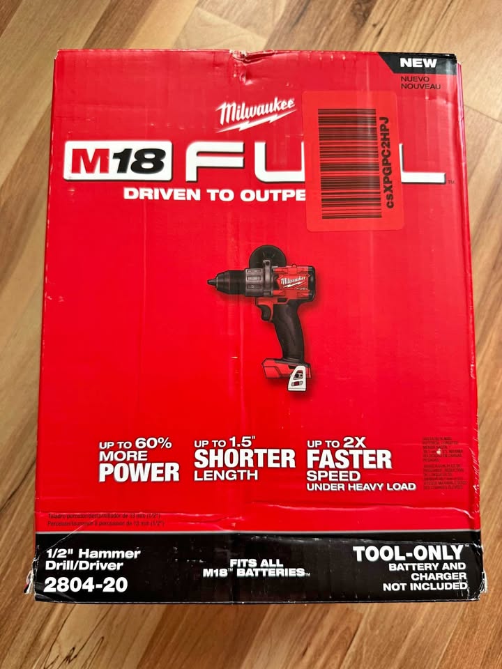 Milwaukee M18 Fuel 1/2” Hammer Drill/Driver