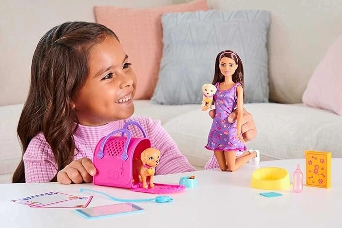 Barbie Pup Adoption Doll & Accessories Set