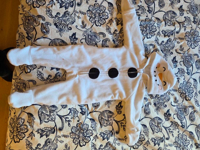 snowman jacket onsies 6-12 months