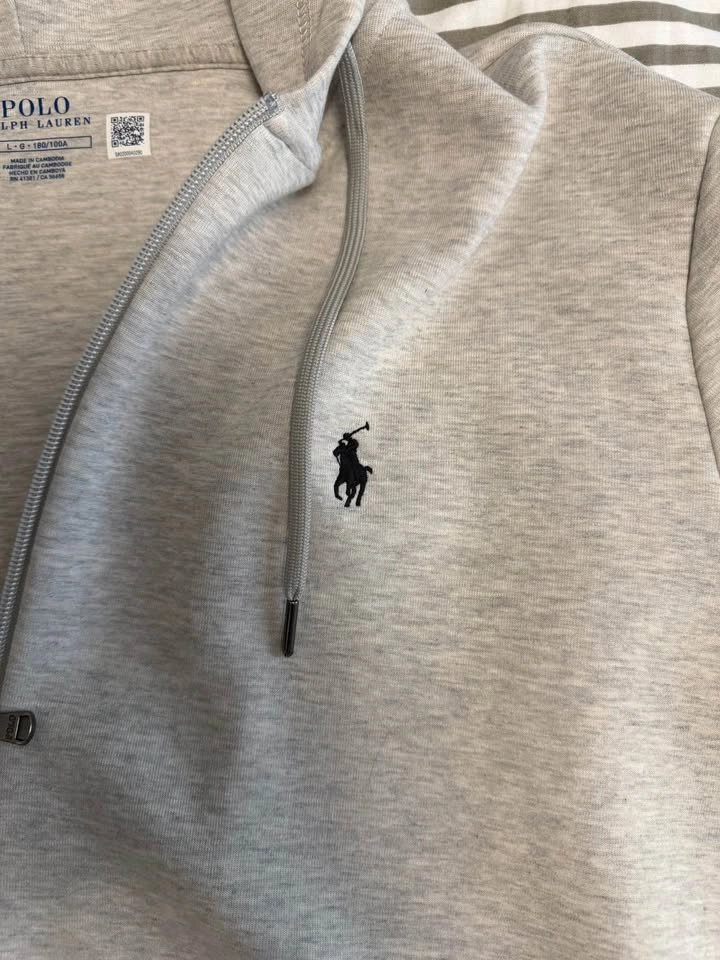 Grey Ralph Lauren Zip Up LARGE