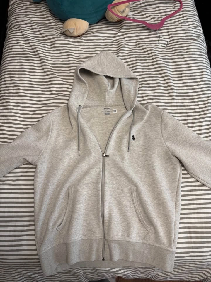 Grey Ralph Lauren Zip Up LARGE - photo 2