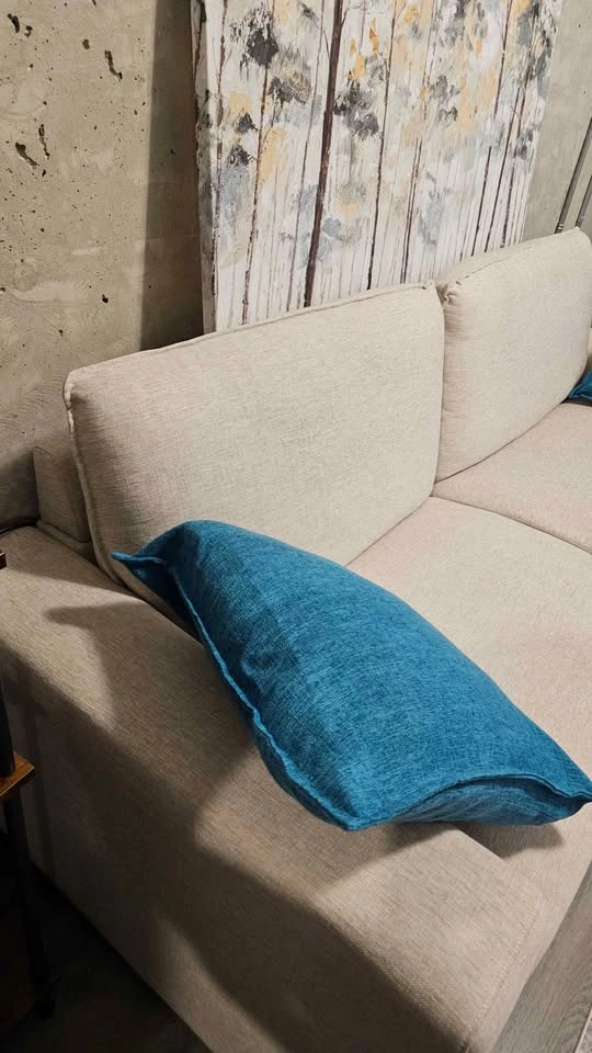 Modern Taupe Sofa / Couch – Only 1 Year Old (Includes 3-Yr Warra - photo 3