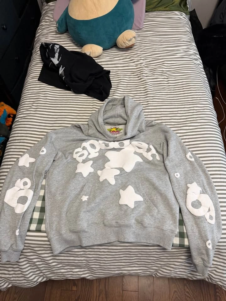 Grey Spider Hoodie LARGE