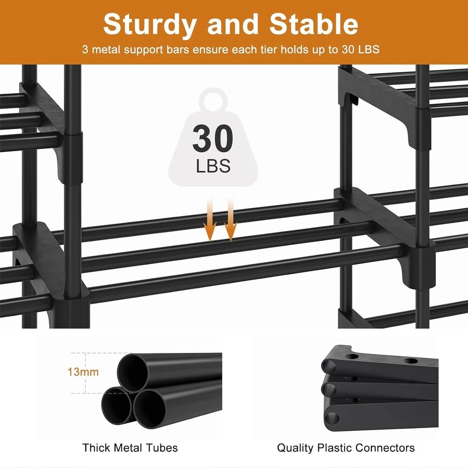 New 9 Tiers Large Shoe Rack Storage Organizer - photo 4