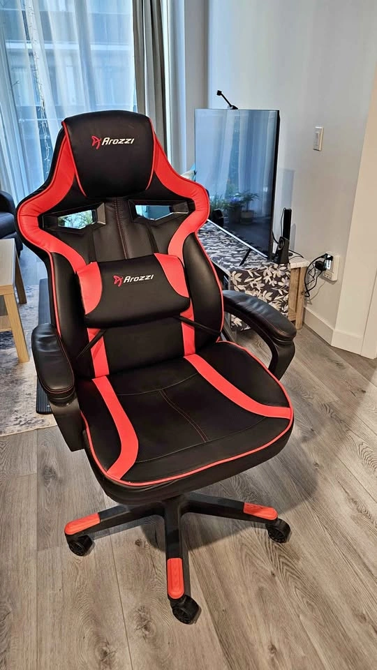 Arozzi Ergonomic Gaming & Desk Chair – Black / Red