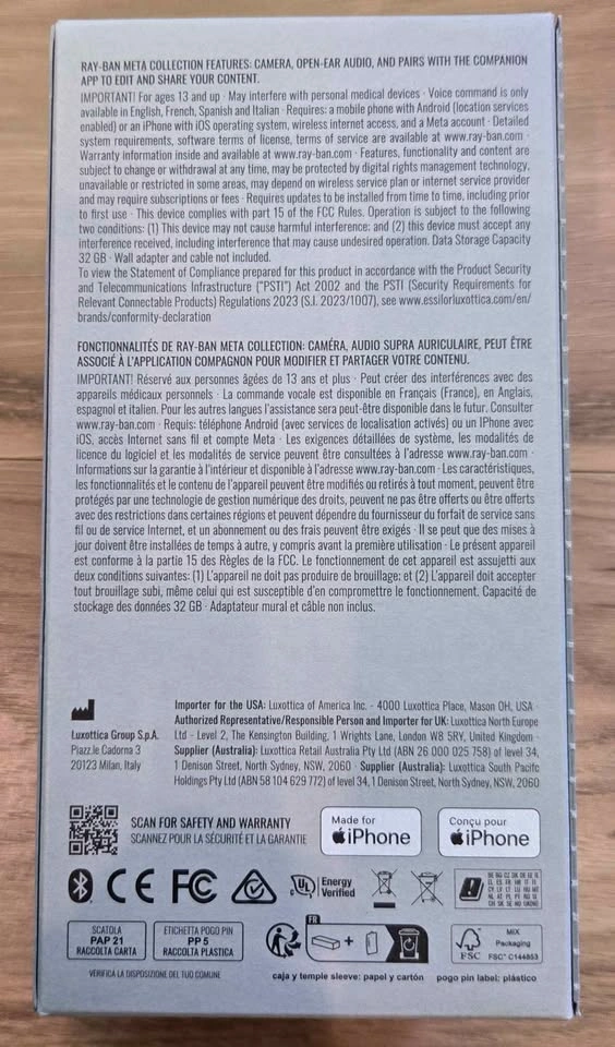 Brand New(Unopened)Ray-Ban Meta Smart Glasses (Gen 2) - photo 4