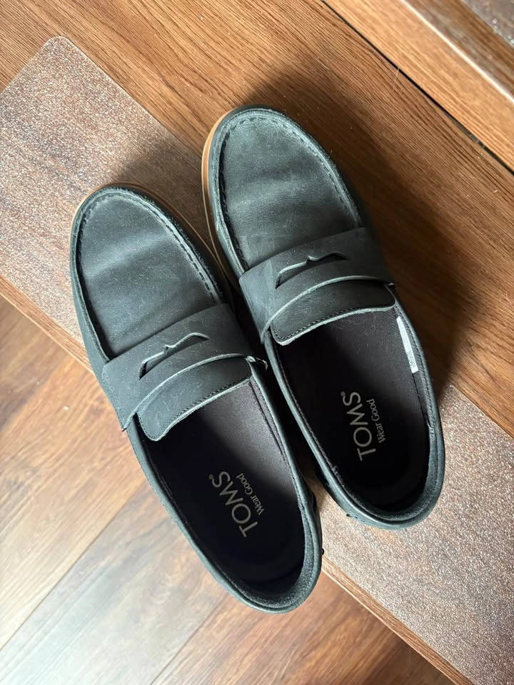 TOMS TRVL LITE Black Leather Loafers - photo 4