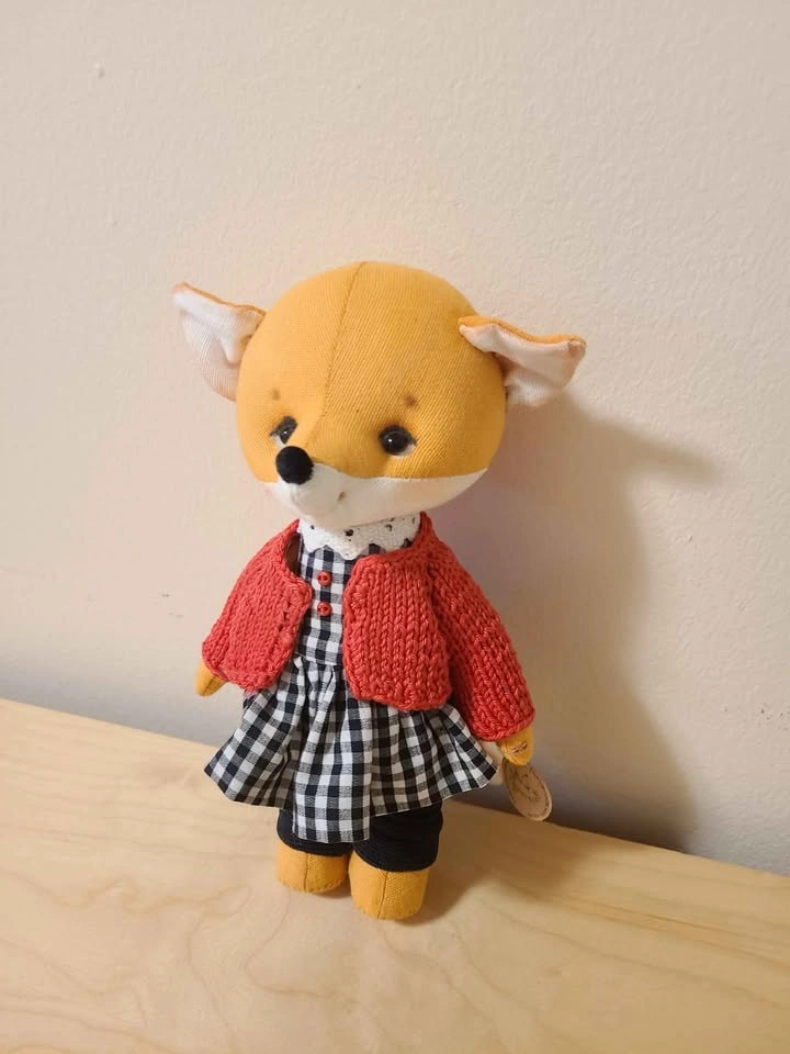 Adorable handmade fox plush toy - photo 2