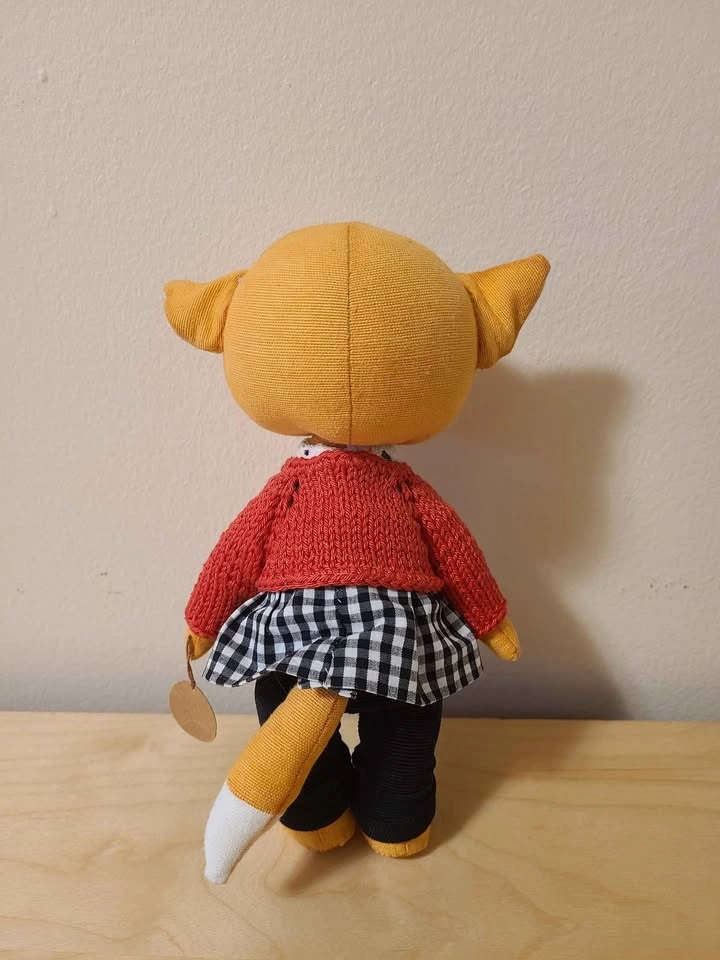 Adorable handmade fox plush toy - photo 4