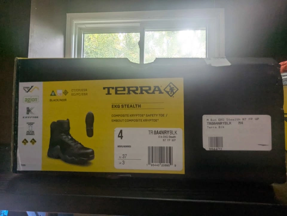 Terra EKG Stealth 6" Black Boots - Men's 4 (EU 37) - photo 2