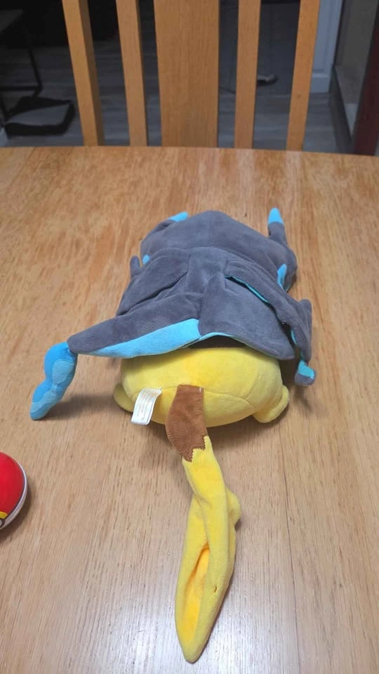 Authentic 2014 Pokémon Center Mega Charizard X Pikachu Plush - photo 3
