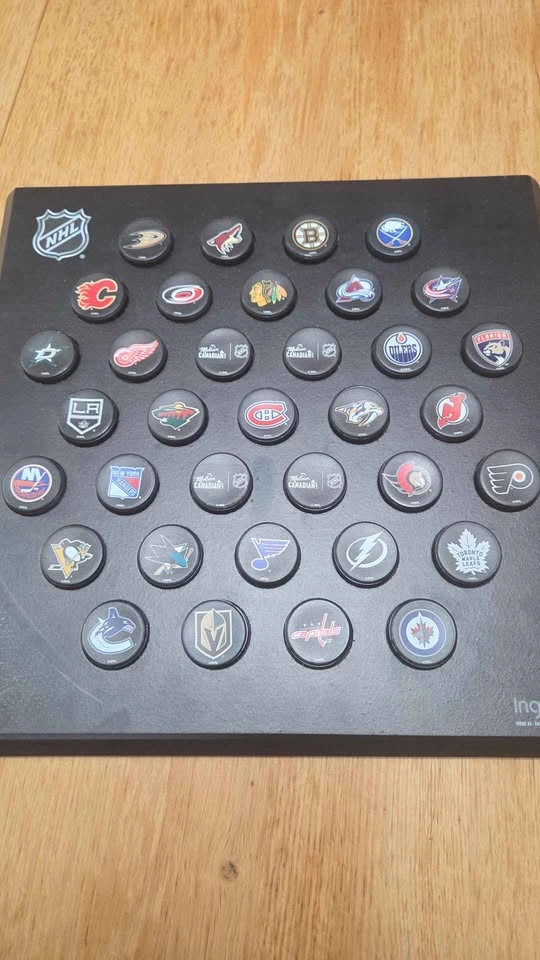 NHL Inglasco Mini Puck Collector Wall Plaque - 31 Teams! - photo 5