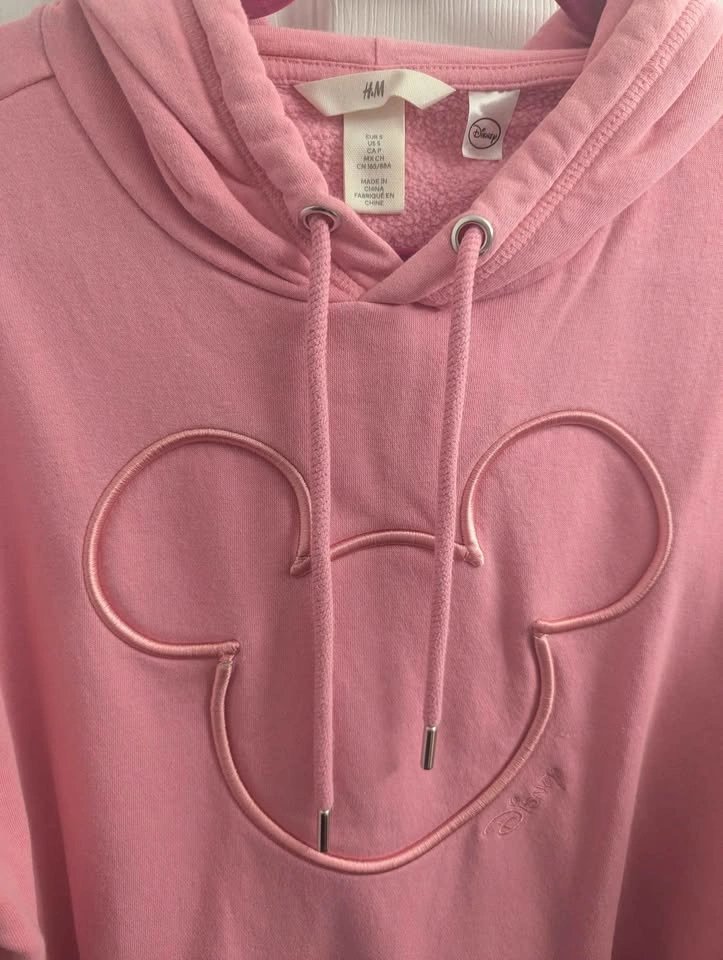 H&M Disney Mickey Mouse Hoodie – Pink, Size S - photo 2