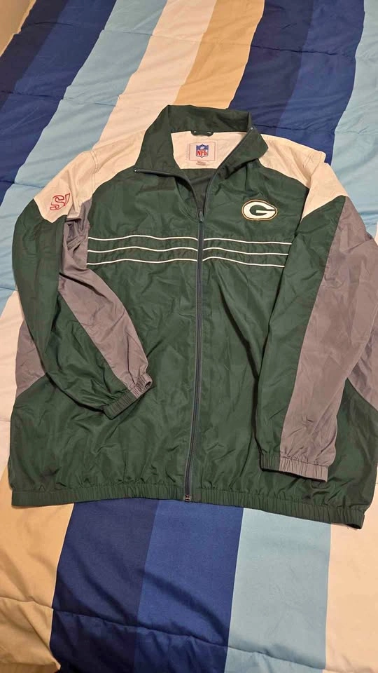 Retro Green Bay Packers Windbreaker Jacket - G-III Sports (XL)