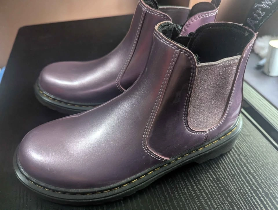 Dr. Martens 2976 Junior Chelsea Boots – Metallic Purple, UK 3 - photo 2