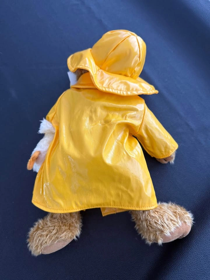 2002 Toby Teddy Bear in Yellow Raincoat with Duck - photo 2