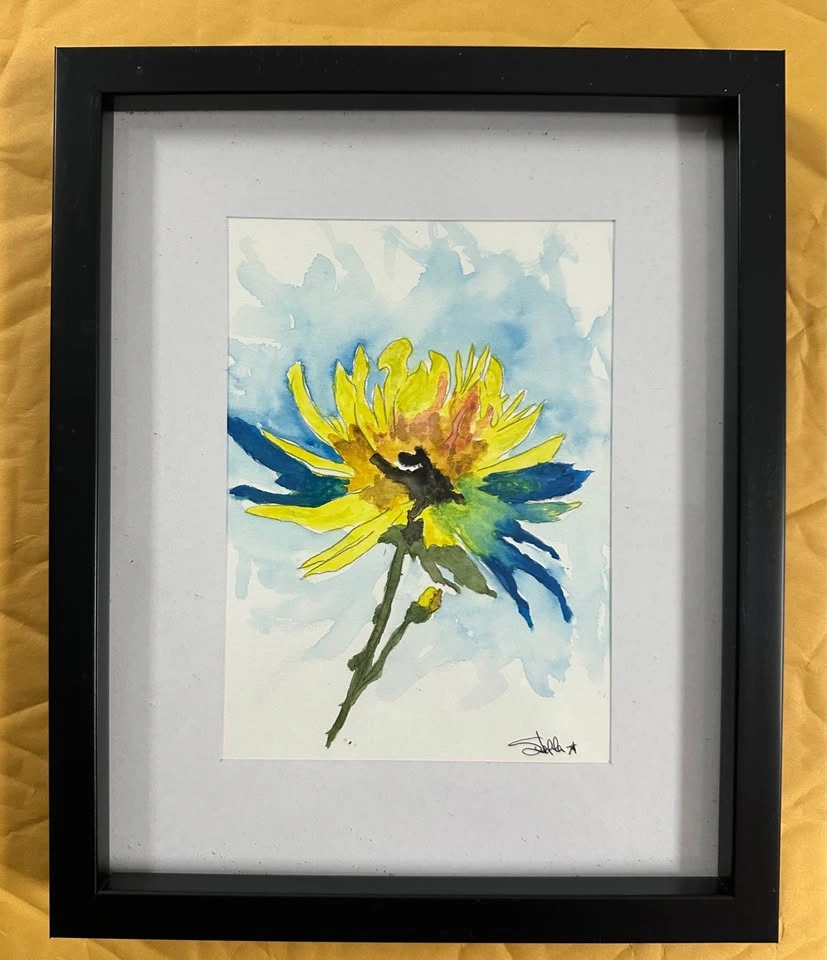 Original Stella Signed Floral Watercolor Paintings - 9”x11” - photo 2