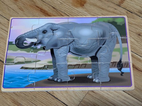 Melissa & Doug Wild Animals Wooden Jigsaw Puzzles in Box - photo 4