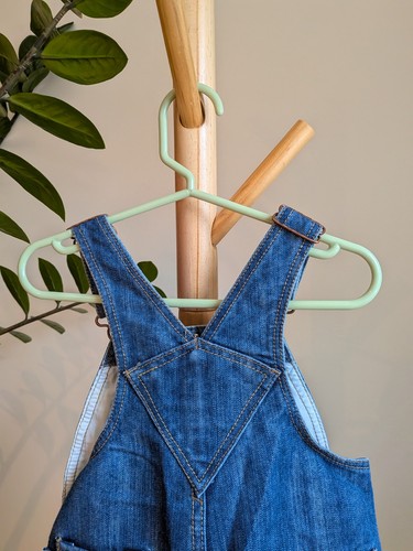 Levi's 24M Denim Overalls | Full Leg Snaps | Retro Fall Baby Out - photo 4
