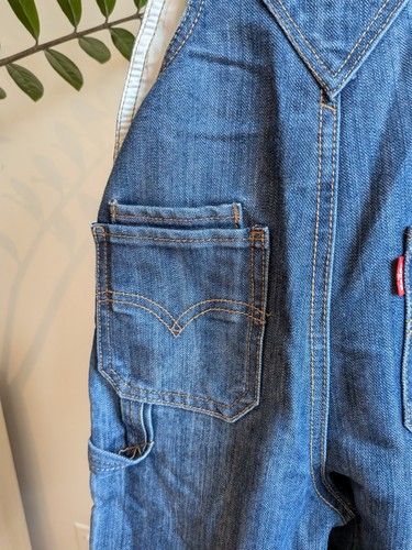 Levi's 24M Denim Overalls | Full Leg Snaps | Retro Fall Baby Out - photo 5