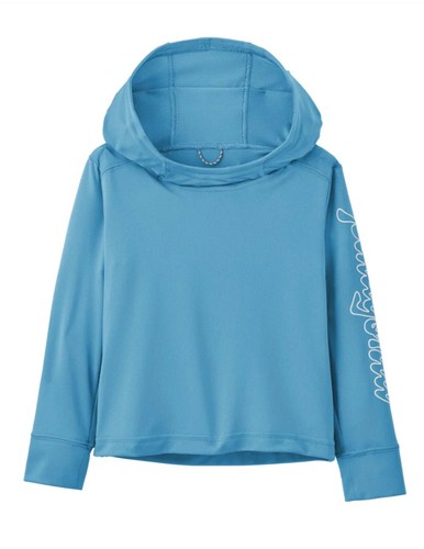 Patagonia Toddler Capilene Silkweight Hoody 4T Blue UPF 40+