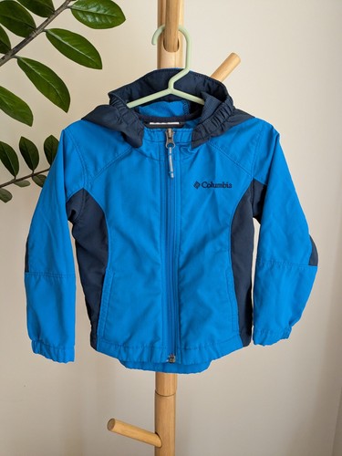 Columbia Toddler Boys Jacket 2T Blue Navy Hooded Windbreaker
