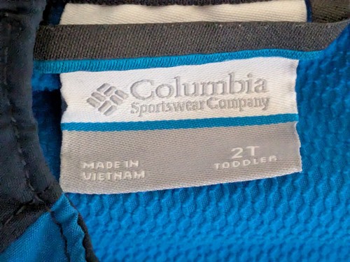 Columbia Toddler Boys Jacket 2T Blue Navy Hooded Windbreaker - photo 5