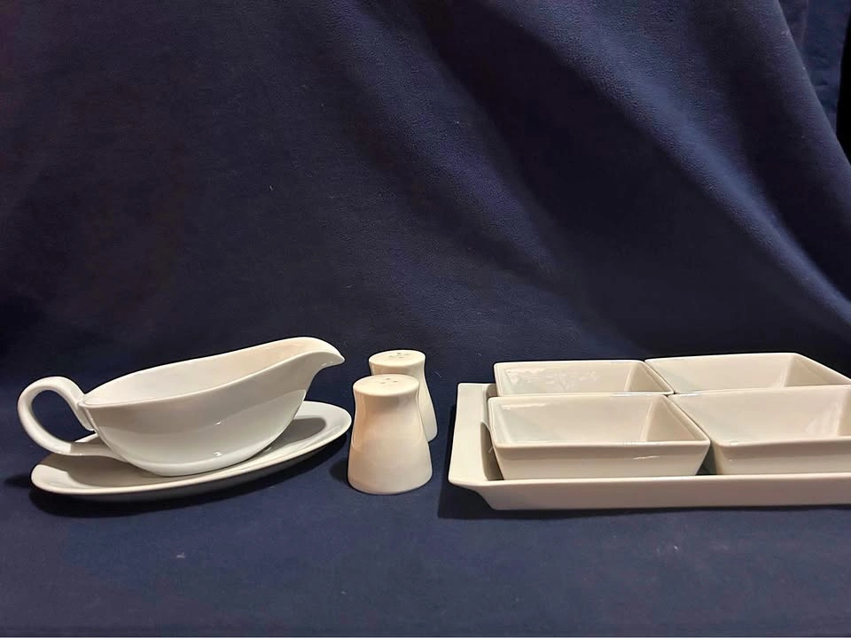 White Ceramic Serving Set