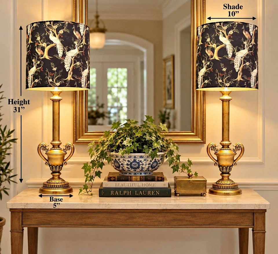 Lamps PAIR Buffet Style Vintage 1990’s