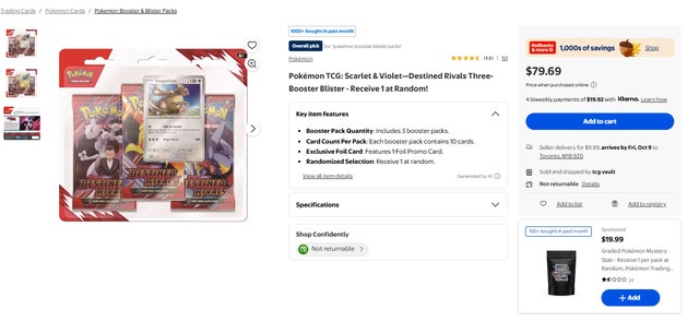 Destined Rivals 3 Pack Blister Pokemon TCG Sealed - photo 4