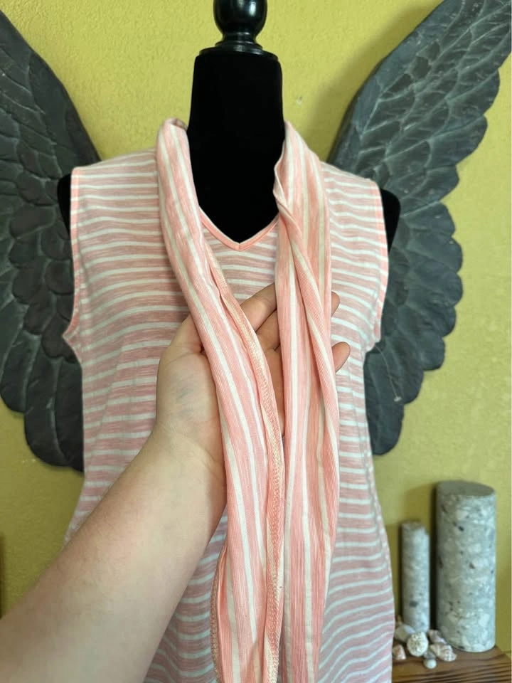 Simply Noelle Pink Striped Sleeveless Dress - photo 2