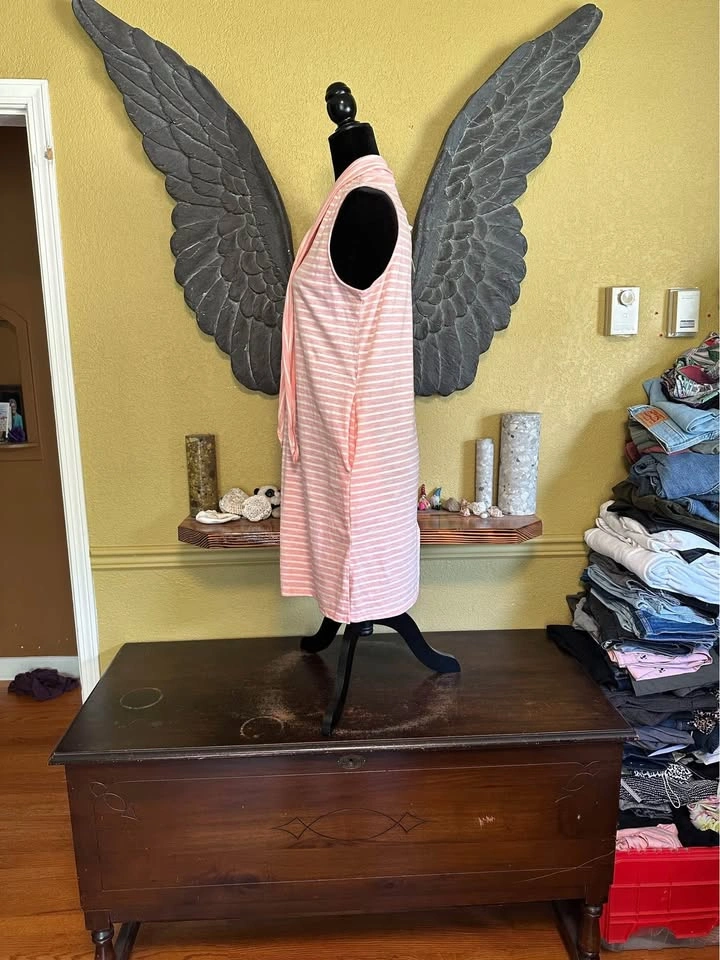 Simply Noelle Pink Striped Sleeveless Dress - photo 4