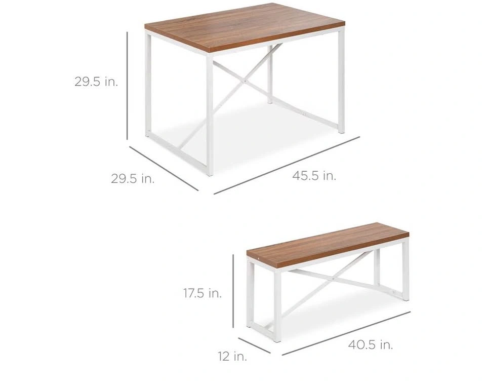 Dining Table + 2 Benches - photo 3