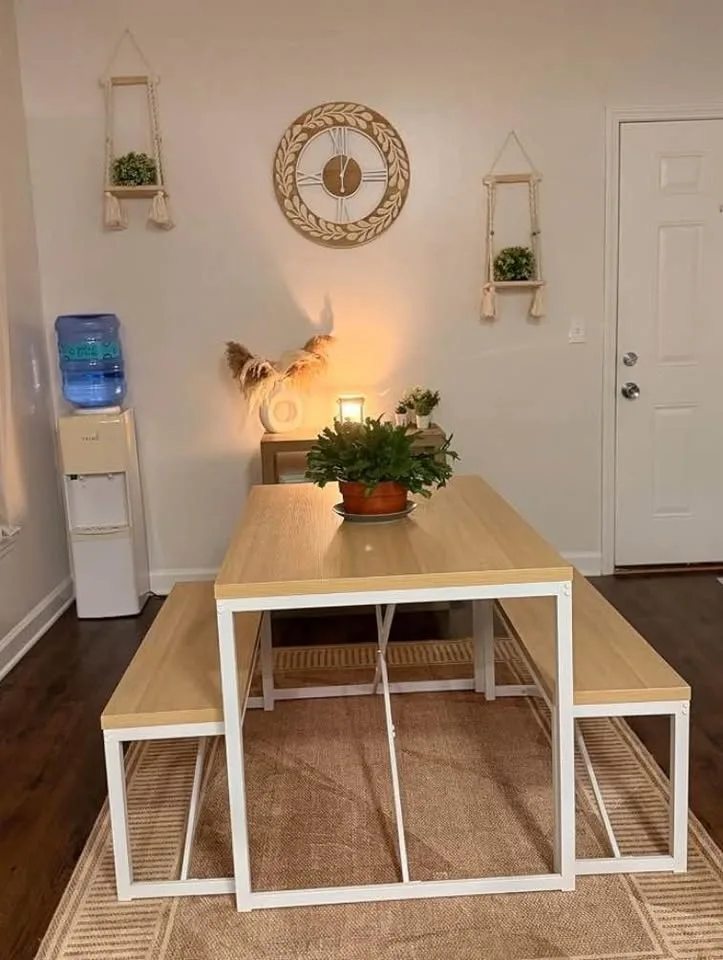 Dining Table + 2 Benches - photo 4