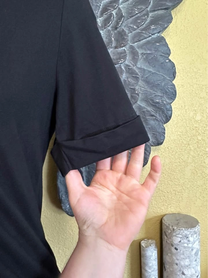 Cleo Black Ruffled front Top - photo 3