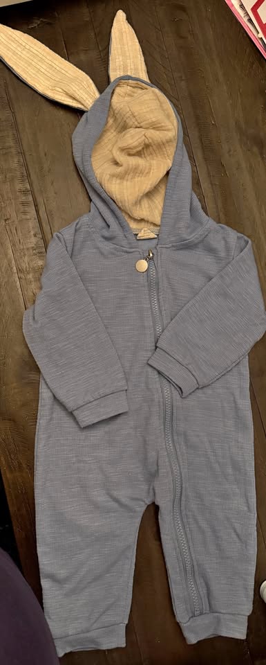 9m old bunny bodysuit