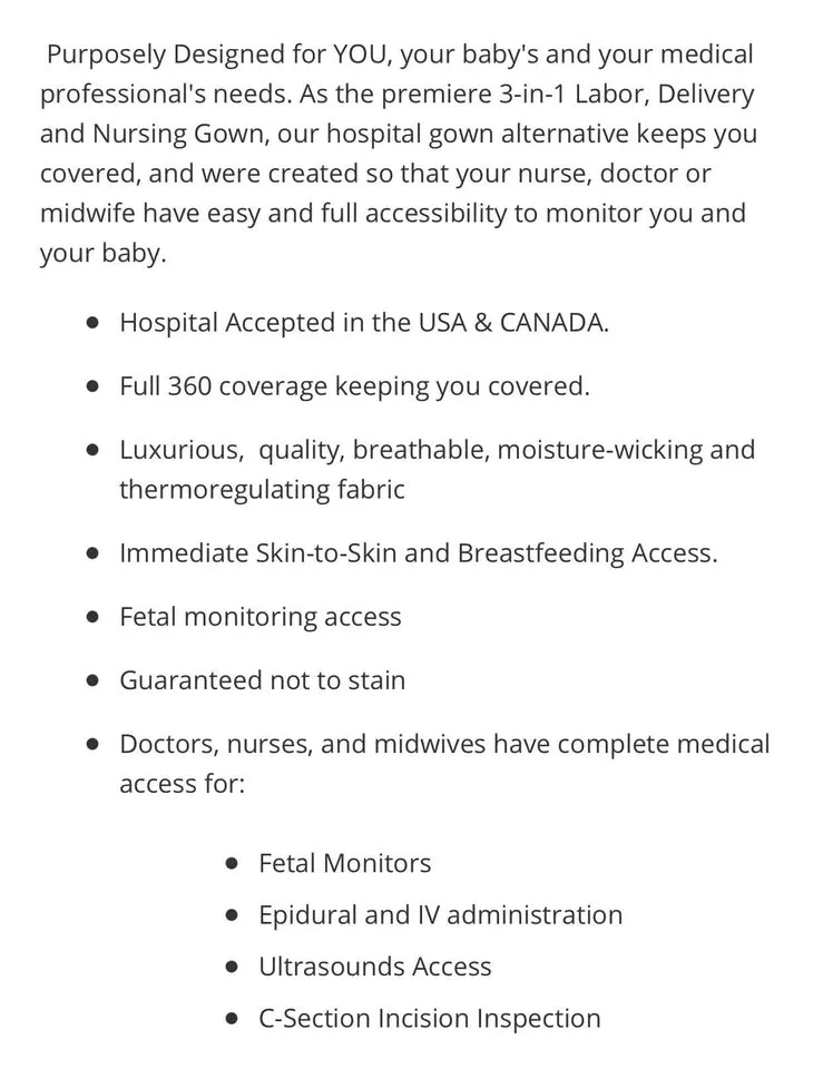 Labour gown for the hospital image indicator(3)