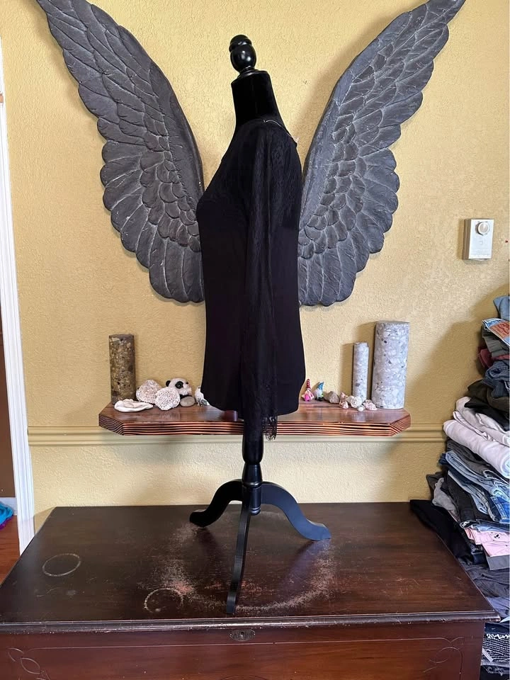 Kismet Black Lace Upper Longsleeve Top - photo 5