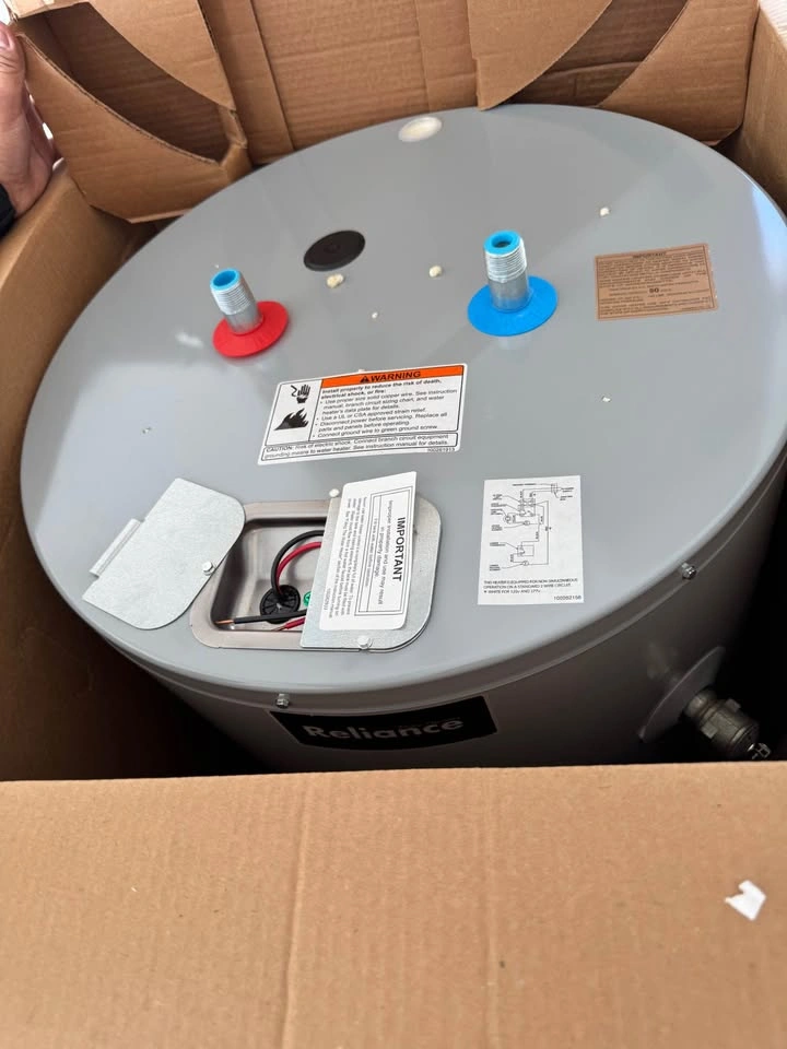 Reliance 50-Gallon Electric Water Heater – Brand New in Box - photo 3