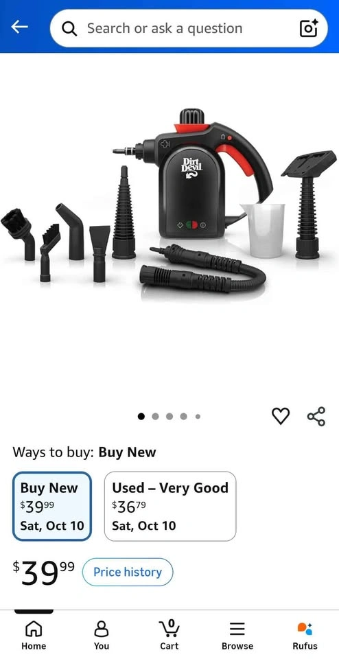 Dirt Devil Handheld Steamer - photo 4