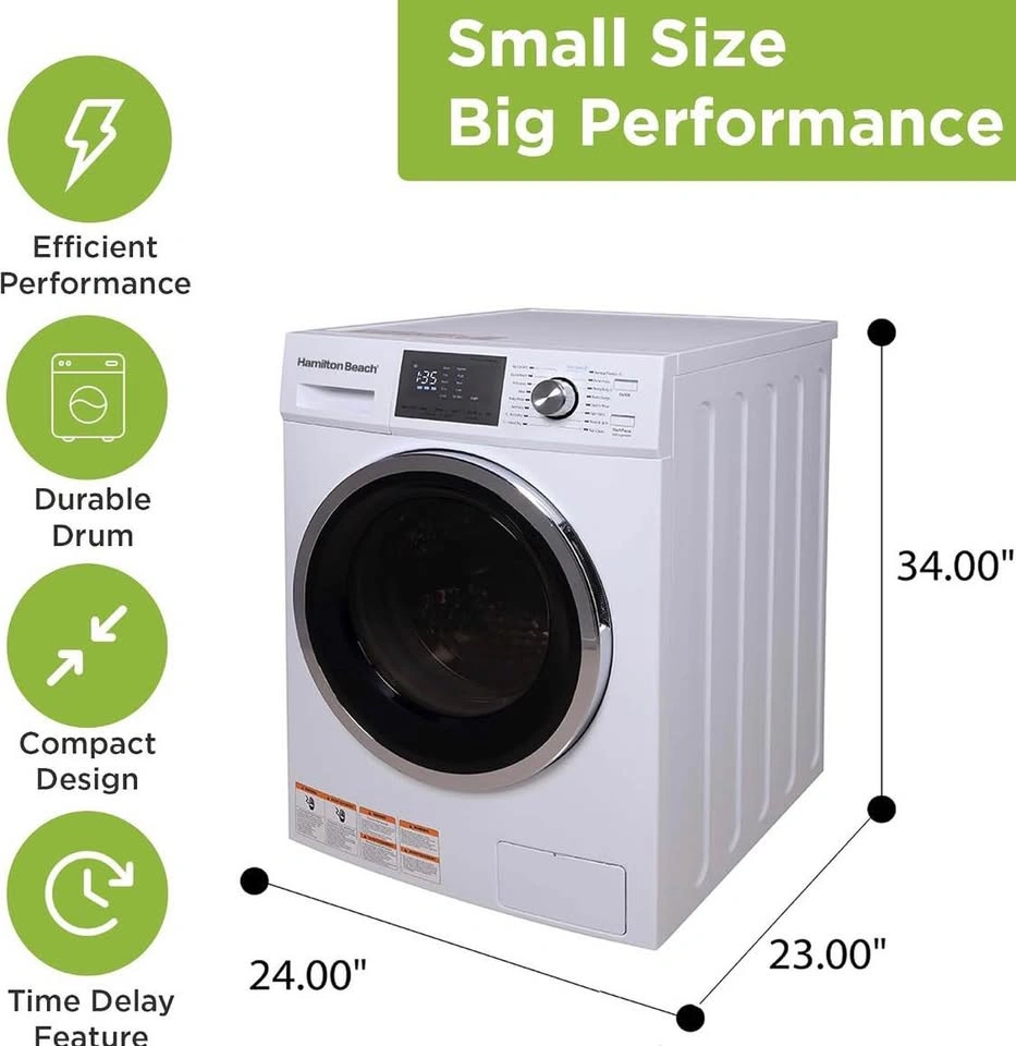 Hamilton Beach 2.7 Cu. Ft. Washer & Dryer Combo - White - photo 3