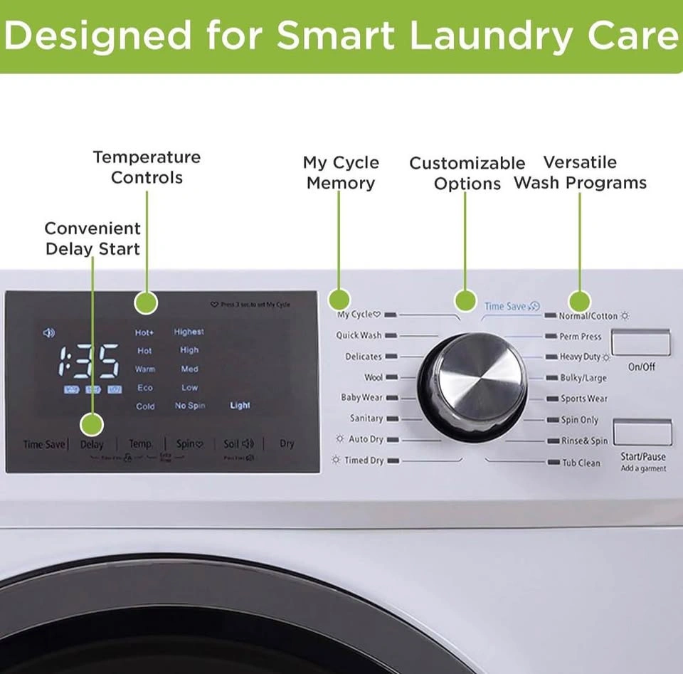 Hamilton Beach 2.7 Cu. Ft. Washer & Dryer Combo - White - photo 4