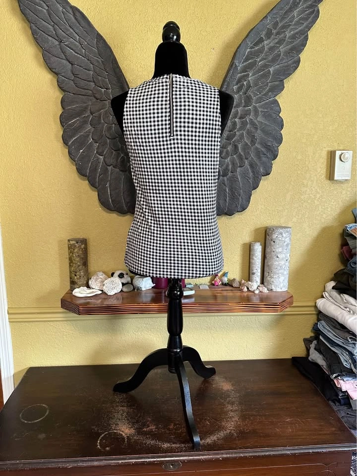 Reitmans Black and White Checkered Tank Top - photo 3